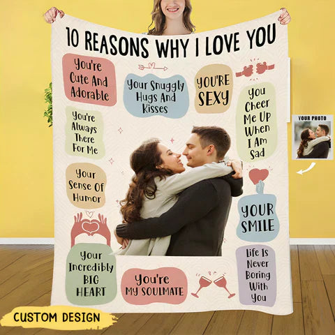LUMORA™ - 10 REASONS I ADORE MY PERSONALIZED PHOTO BLANKET