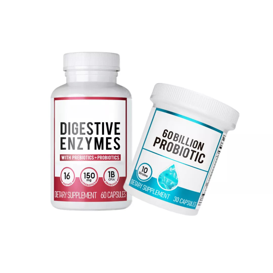 LUMORA™ - DIGESTIVE ENZYMES 60CT + 60B PROBIOTIC 30CT