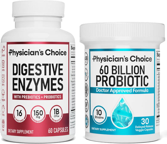 LUMORA™  - DIGESTIVE ENZYMES 60CT + 60B PROBIOTIC 30CT